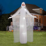 Tall Ghost Bribe With Red Eyes Inflatable For Halloween