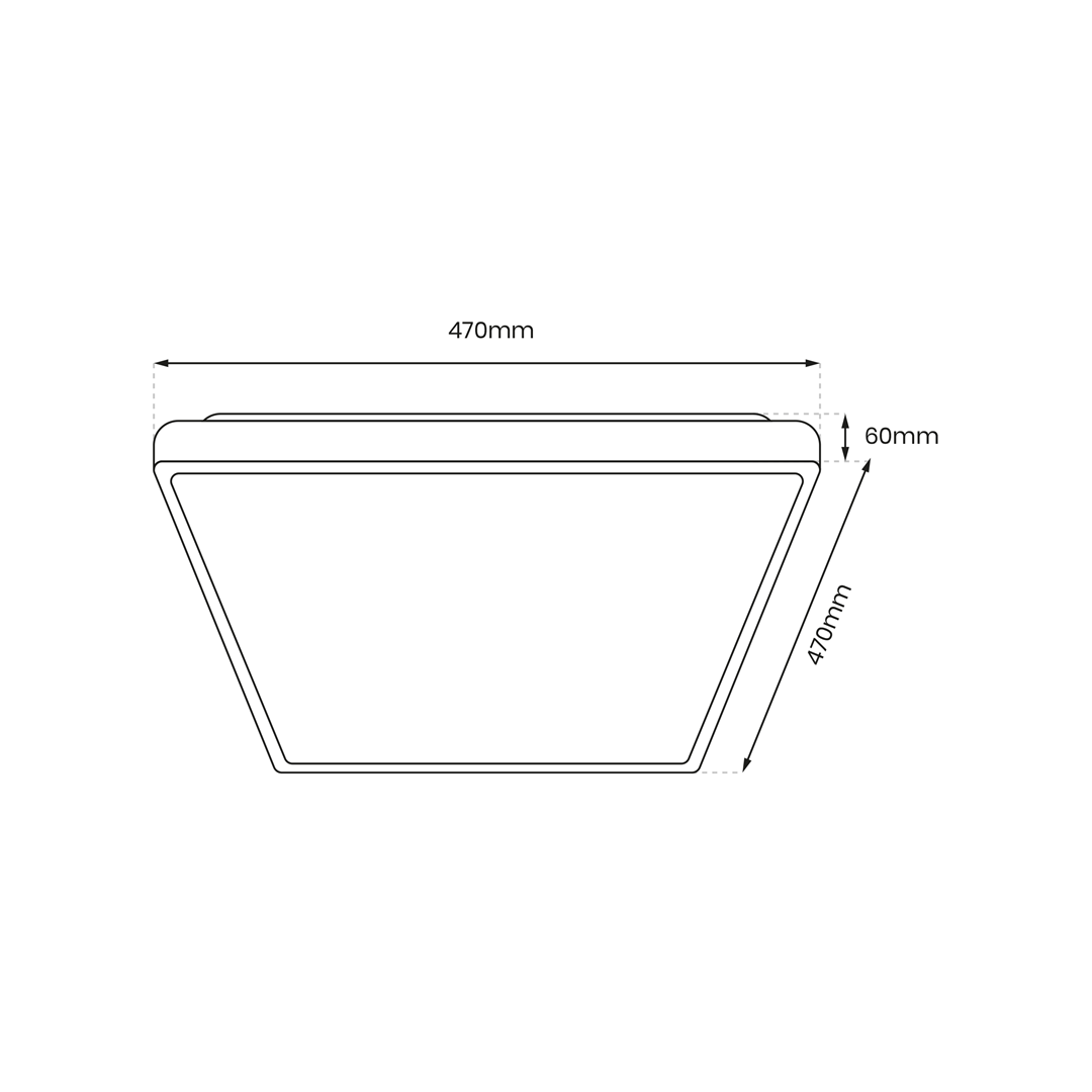 Fabio Led Ceiling Lamp Great Value Stylish Lifetime Light Source | 47cm | White