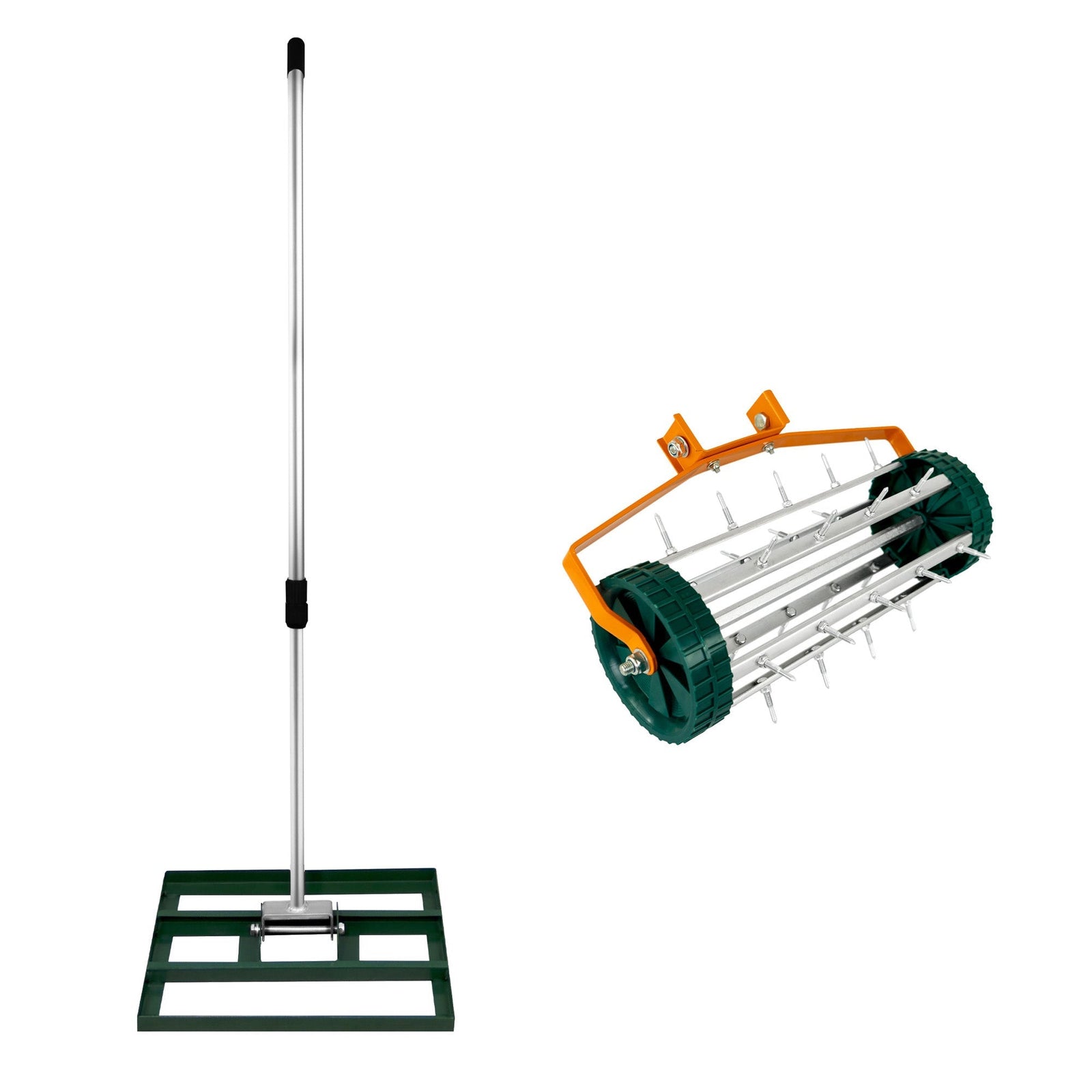 50cm Lawn Leveller & Aerator | Green
