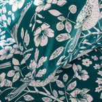 Woodland Bird Printed Design Brushed Cotton Duvet Set | Super King | Green