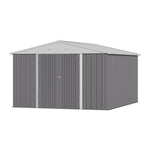10x12ft Metal Garden Shed Outdoor Metal Storage Shed With Lockable Door