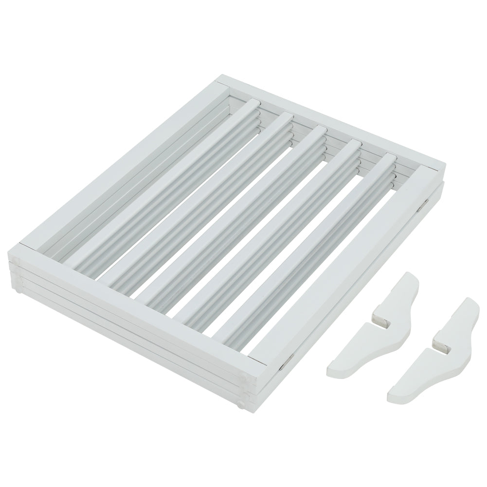 Foldable Freestanding 3/4-panel Pet Gate, Indoor Safety Barrier For Doorways, Halls & Staircases | Large | White