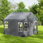 3 X 3 M Party Tent, Outdoor Canopy Tent With Sidewalls | Grey