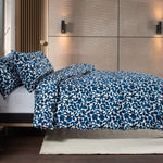Studio Abstract Shapes Cotton Duvet Cover Set | Super King | Blue