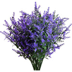 Dyzi Artificial Lavender Topiary Flowers Weatherproof Bushes With Spike