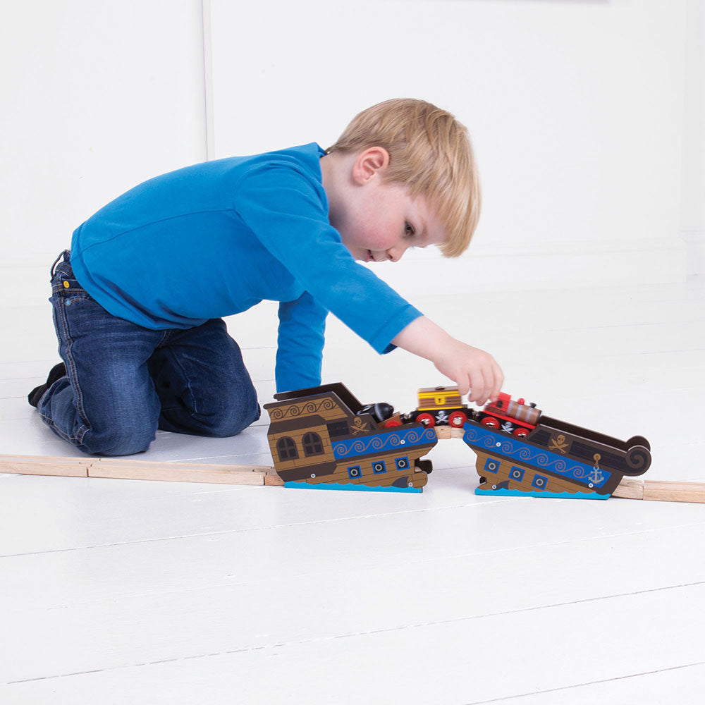 Shipwreck Railway Bridge for Wooden Pirate Train Set