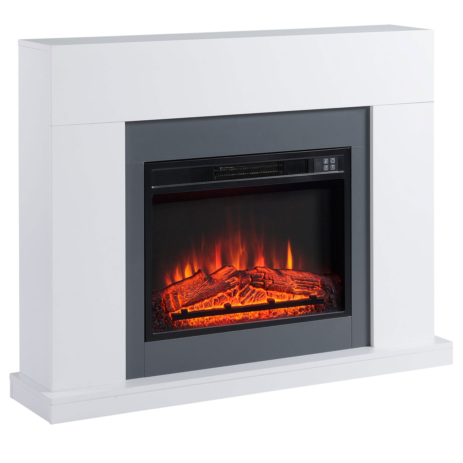 Electric Fireplace Suite With Remote Overheat Protection