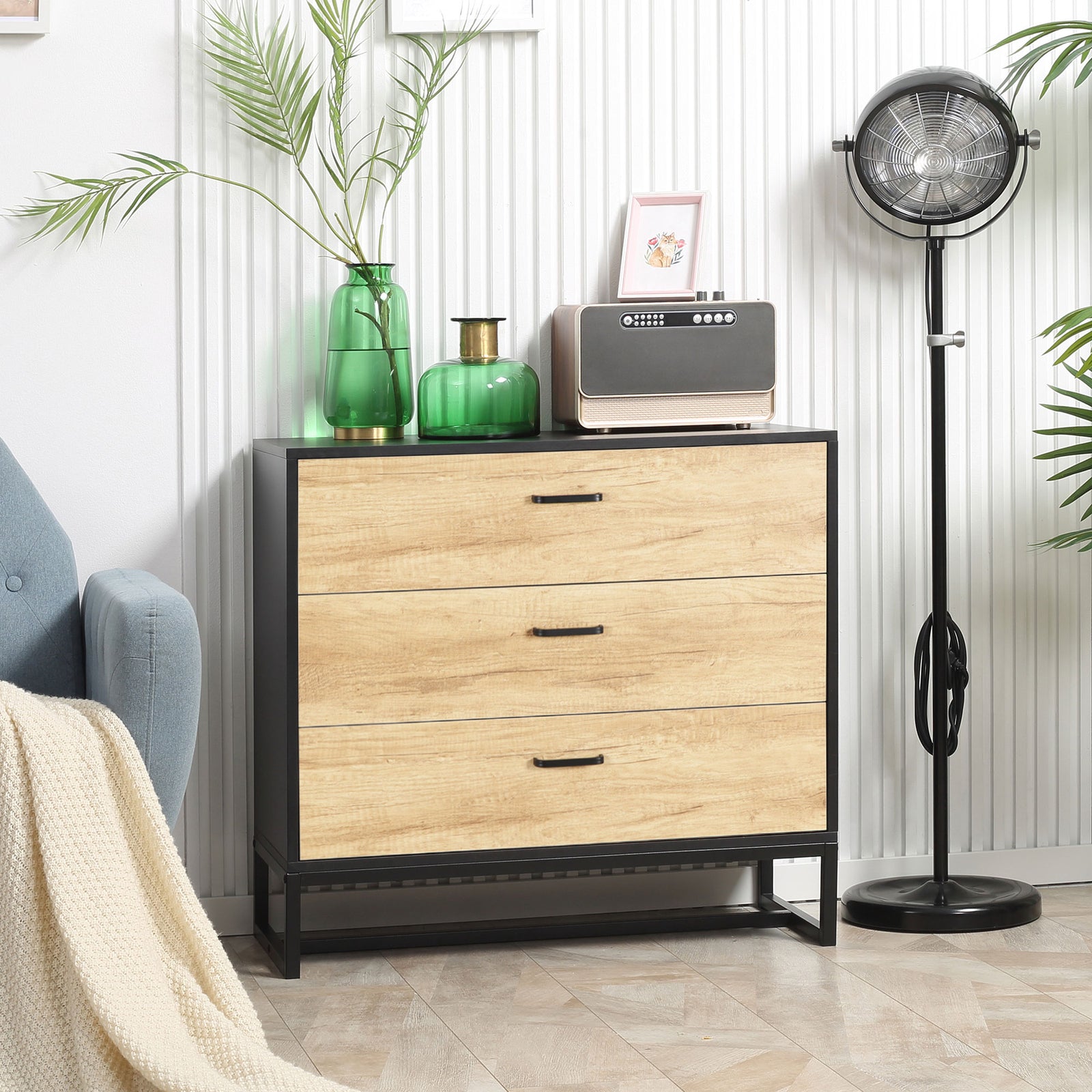 Chest Of Drawers, 3 Drawer Unit Storage Cabinet Bedroom