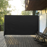 Retractable Sun Side Awning Screen | Medium | Black