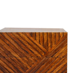 Solid Wood Lille 2 Drawer Bedside