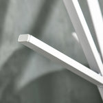180cm Free Standing Coat Rack Metal Shelf Holder Stand | One Size | White