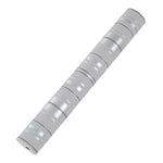 Modern Metallic Silver And Grey Striped Wallpaper