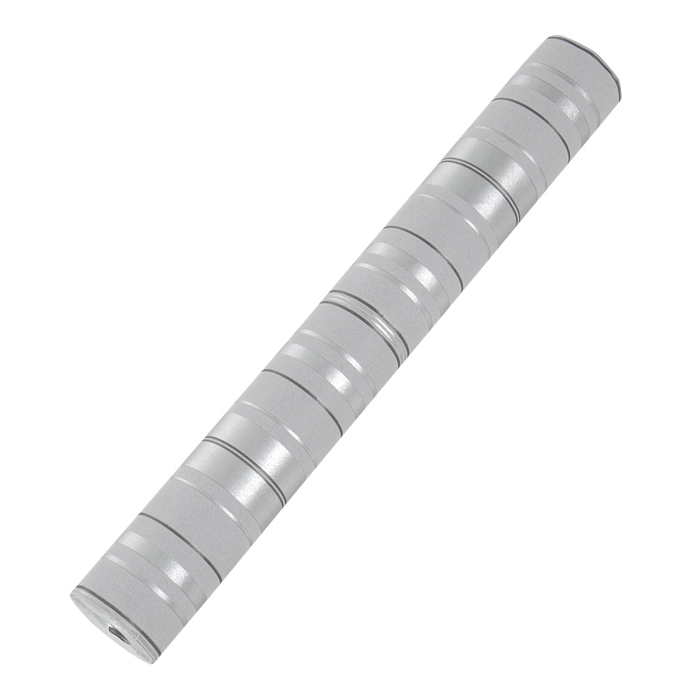 Modern Metallic Silver And Grey Striped Wallpaper