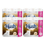 Hush Luxury 3ply Bathroom Tissue, 72 Rolls - Sheabutter Scentedcore