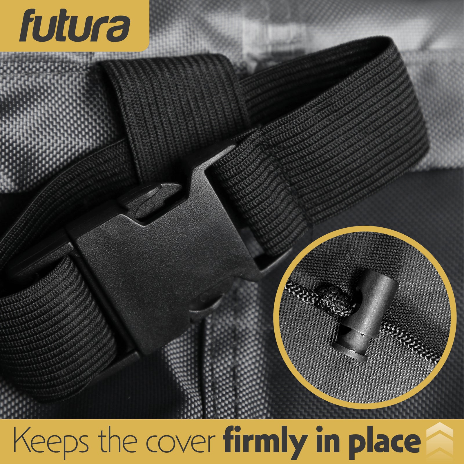Premium Rectangular Waterproof Garden Furniture Cover, Outdoor Patio Weatherproof Rattan Sofa Guard | 250 x 210 x 90cm | Black