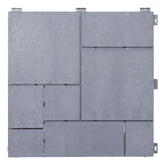 Pack Of 10 Mosaic Composite Interlocking Decking Tiles | Light Grey