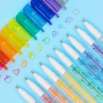 10pc Shimmer Scented Gel Pens For Kids