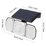 Solar-powered Led Wall Light – Ip65 Waterproof, Motion Sensor, 120° Detection Angle, Auto On/off – Outdoor Lighting For Walls, Gates, And Pathways | Small