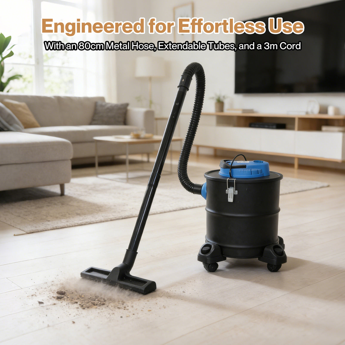 Spector 20l Ash Vacuum Cleaner 1200w 20kpa Fireplace Wood Burner Dust Collector