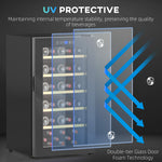 41 Bottle Wine Cooler Fridge, Freestanding