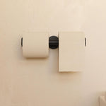 Double Paper Holder Without Cover Matt Black Architect Sp