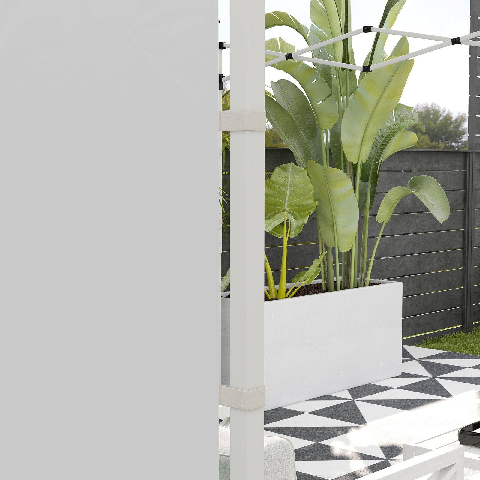 3x3(m) Or 3x6m Pop Up Gazebo Side Panels Replacement, 2 Pack | White