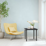 Patio End Table With Umbrella Hole And Steel Frame | Black