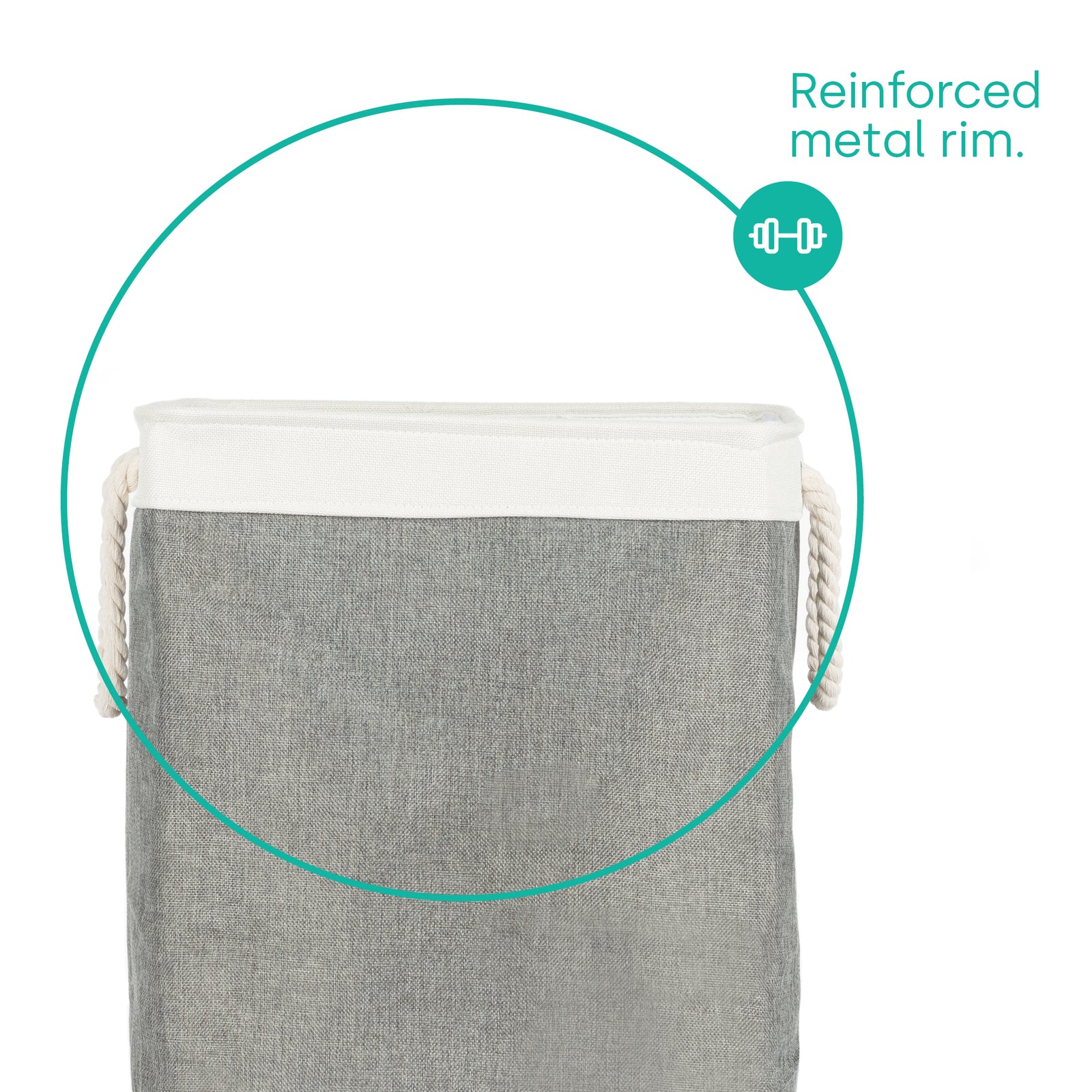 Mara Laundry Hamper - Grey
