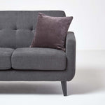 Set Of 2 Velvet Cushion Covers | 40cm x 40cm | Dark Grey