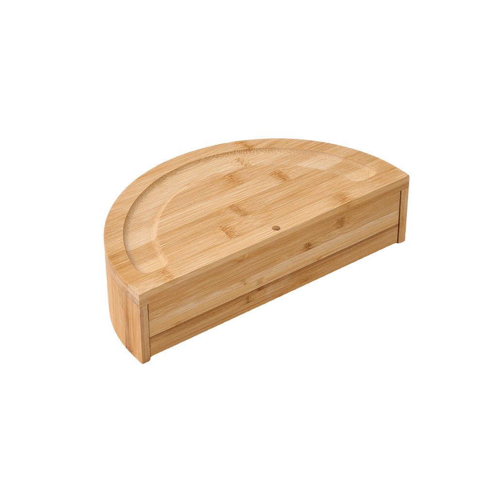 Bamboo Cheese Board Set With Drawer & Knives