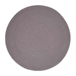Handmade Woven Braided Oval Rug | 120cm | Grey