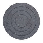Rubber Garden Stepping Stones - Geo Leaf | Set of 4 | Grey