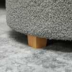 45cm Round Ottoman With Storage, Lid, Cashmere Footstool | One Size