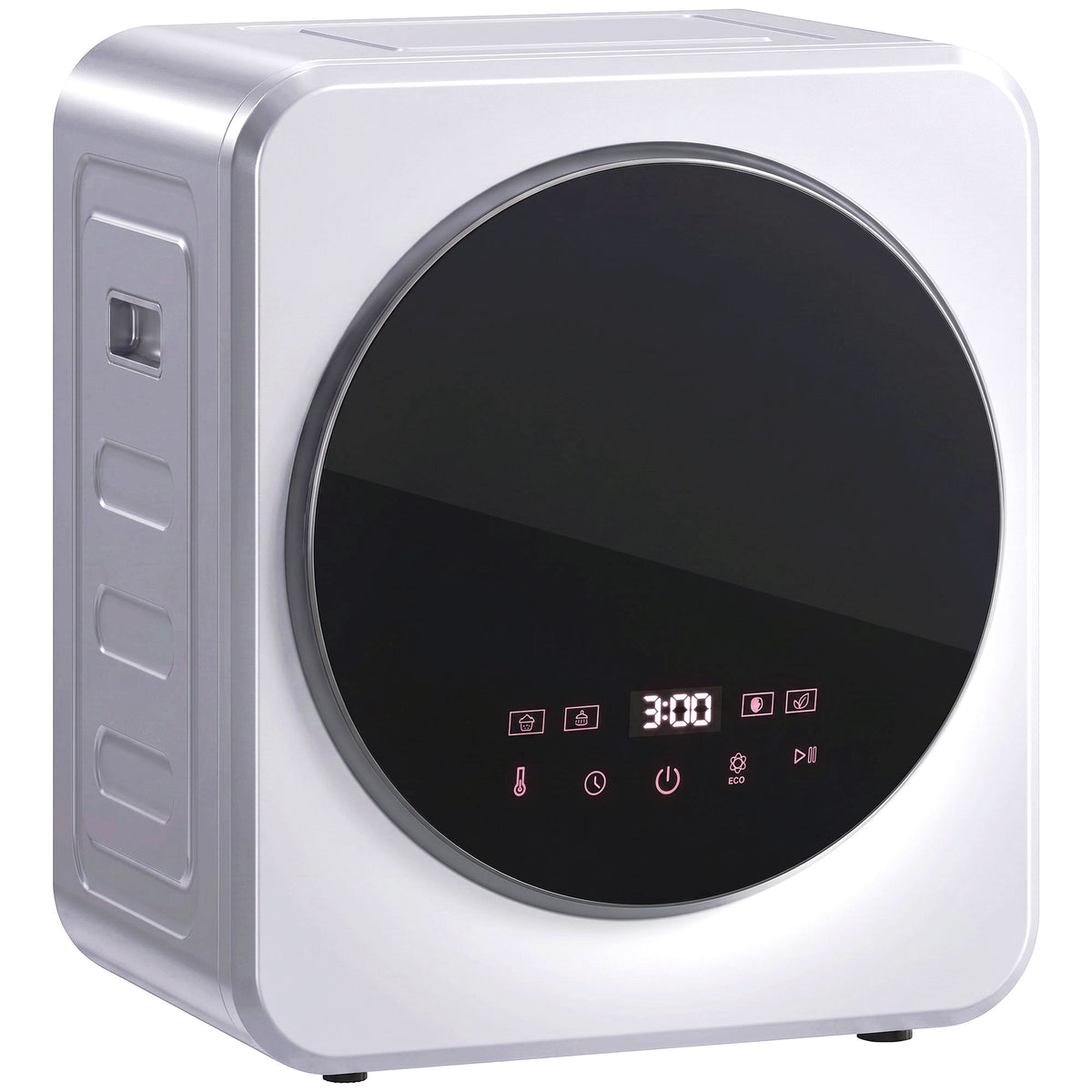 800w Compact Dryer Machine, 4 Kg Small Vented Tumble Dryer, Silver