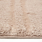 Cotton Tufted Rug Union Jack Plain Embossed Mat | 150cm x 95cm | Mink