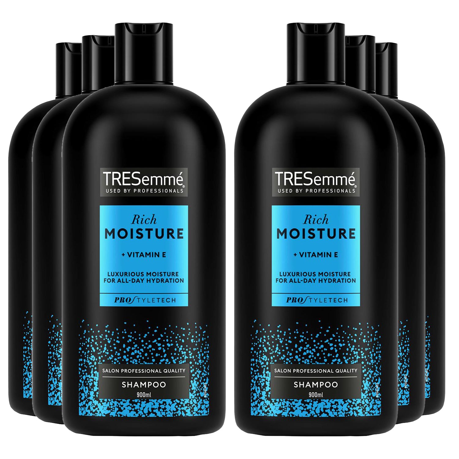Used By Professionals Rich Moisture Shampoo, 6 Pack, 900ml