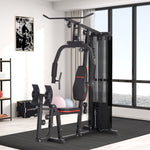 Compact Multi Gym With 45kg Weight Stack | Black