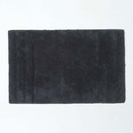Spa Supreme Luxury Bath Mat | Bath  Pedestal Set | Black