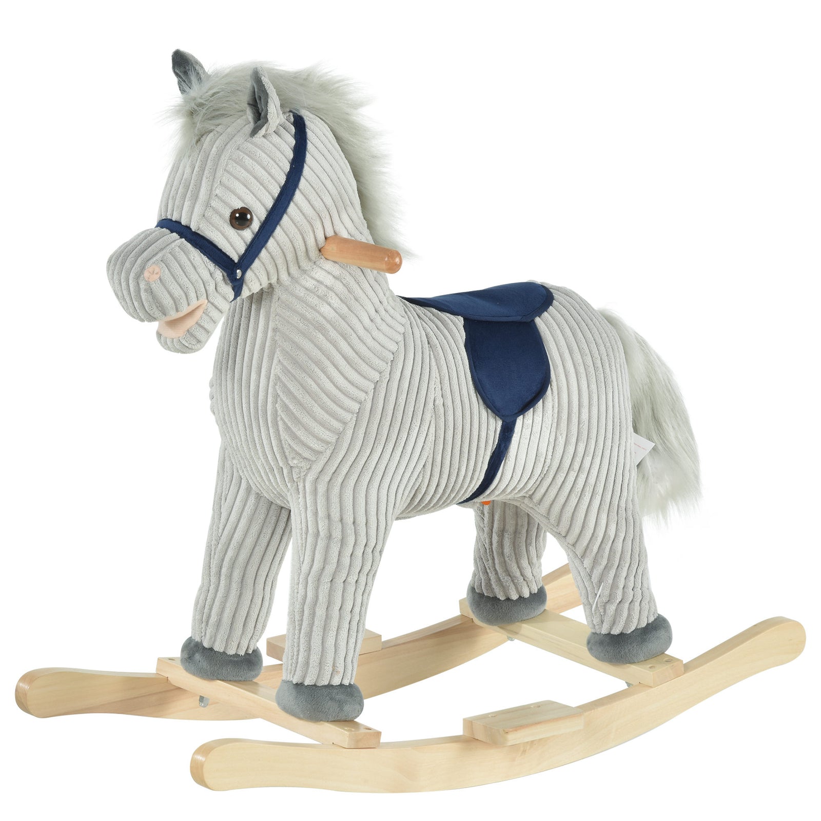 Children's Rocking Horse Ride-on Sound Wood Base Handlebars 36-72 Months