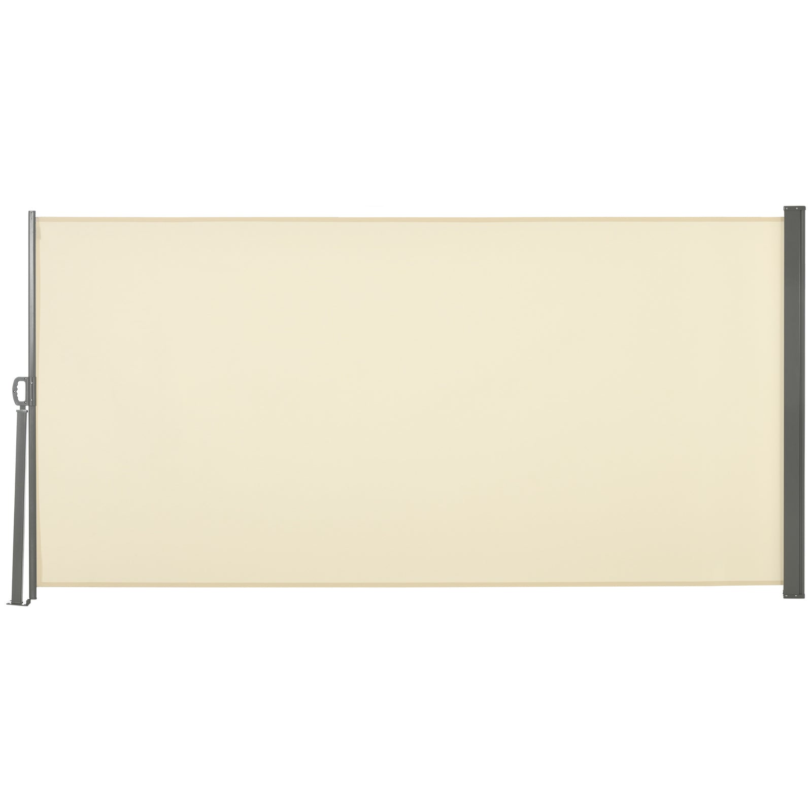 Retractable Sun Side Awning Screen | Small | Cream
