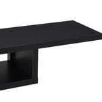 Wall Mounted Media Console Floating Shelf | Black