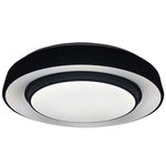 Naomi Stylish 38cm Black Led 24w(122w) Ceiling Lamp With Included Remote To Achieve Perfect Brightness And Temperature