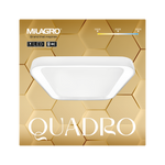 Quadro Led Ceiling Lamp 40cm Stylish Modern Powerful Economical Full Remote Control | White