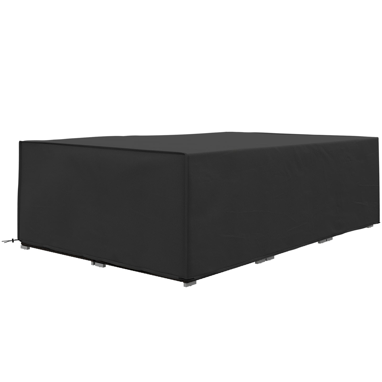 Black Oxford Rattan Furniture Cover