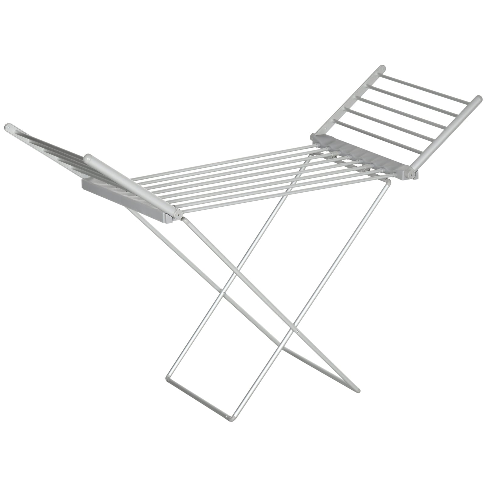 HOMCOM Electric Heated Clothes Dryer Folding Extendable Wings