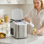 Ice Maker Machine Countertop, 9 Cubes Ready In 7 Mins, 12 Kg In 24hrs