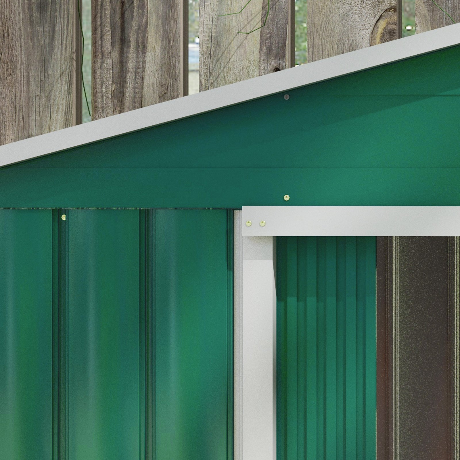 Garden Shed Storage Unit W/locking Door Floor Foundation | Green