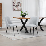 Set Of 2 Morandi Fabric Dining Chairs