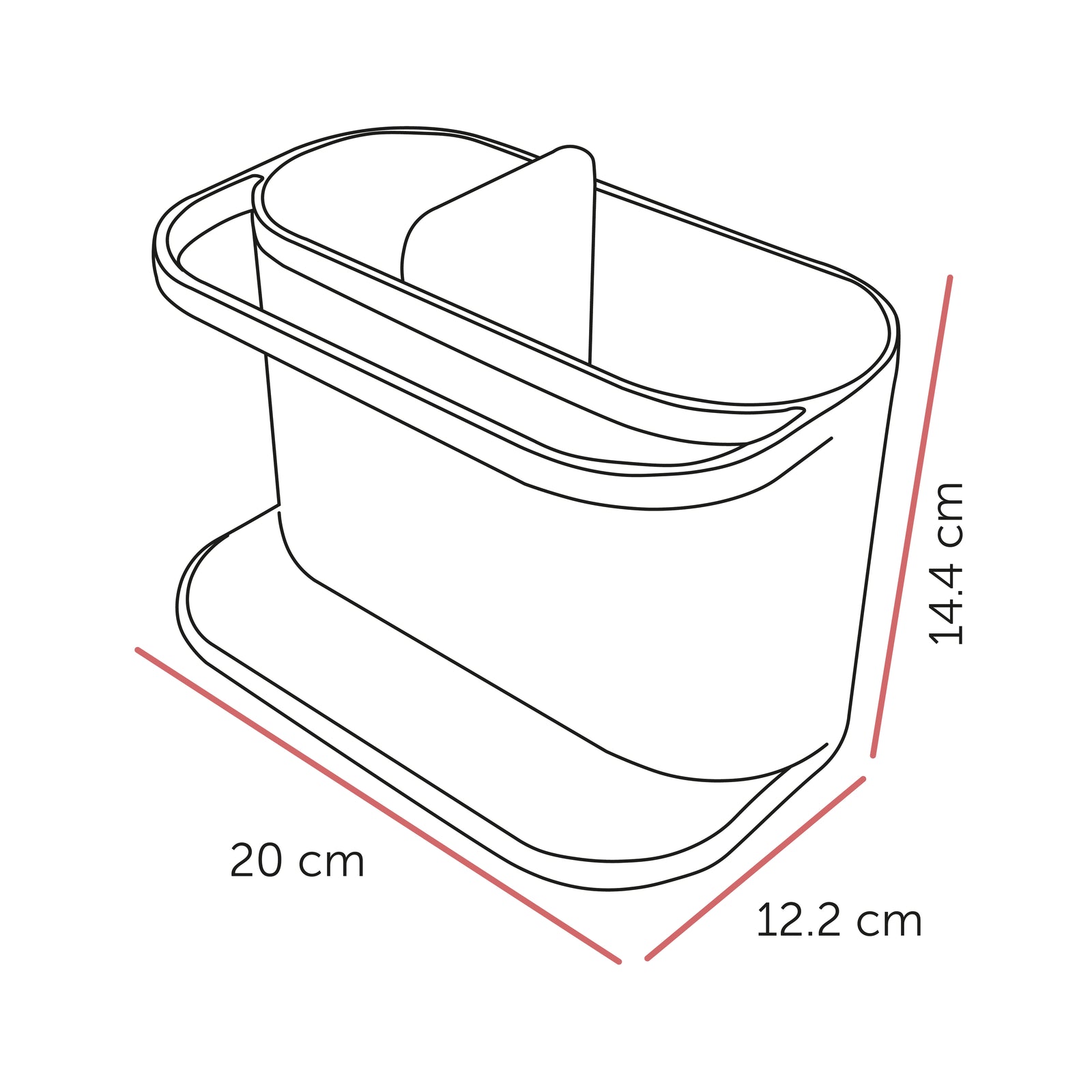 Recycled Sink Tidy - Sage Green Kitchen Sink Organiser - Integrated Dishcloth Rail - Made in the UK