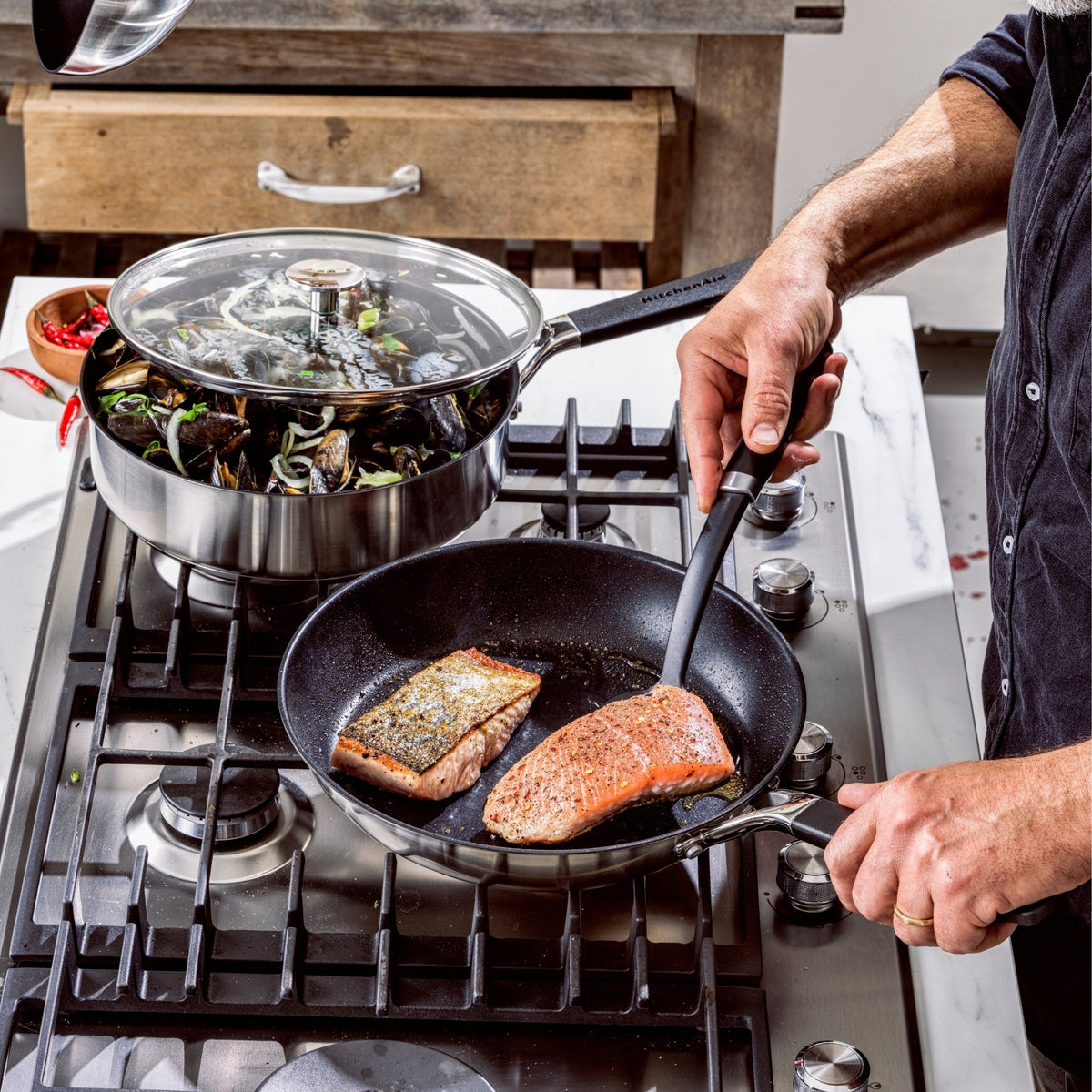Classic Stainless Steel Saucepan, Uncoated, Pfas-free Non-stick | 18cm | Stainless Steel